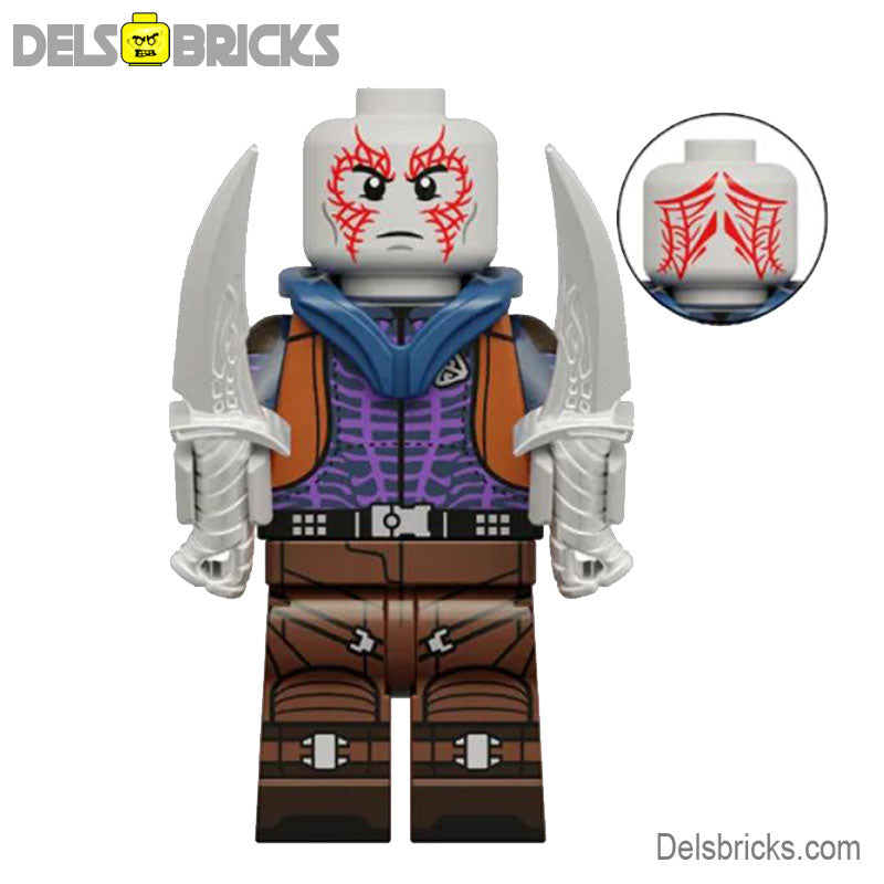 Drax the Destroyer (Marvel Guardians of the Galaxy) - Custom Building Blocks Mini Figures Compatible with LEGO