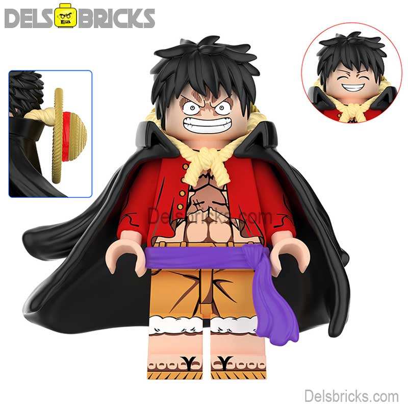 Monkey D Luffy Gear 4 (One Piece) - Custom Building Blocks Mini Figures Compatible with LEGO