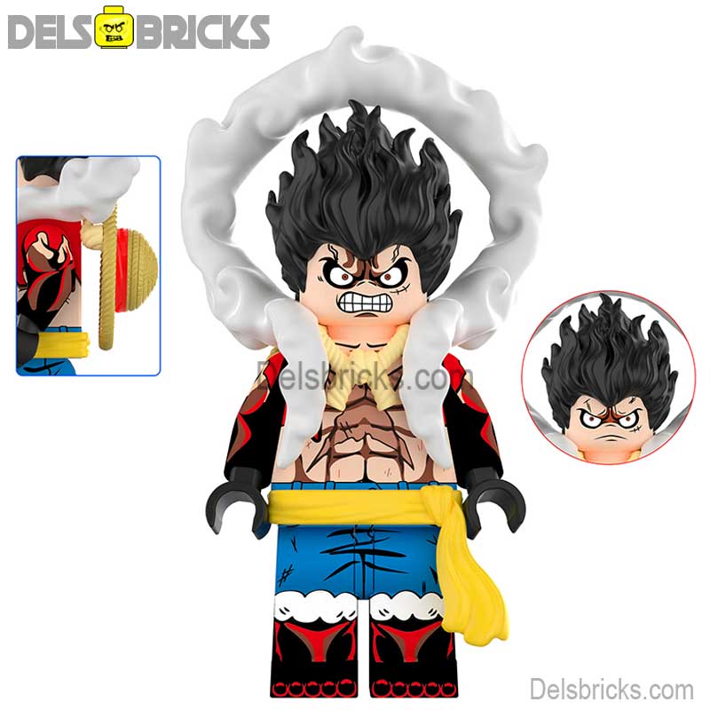 Monkey D Luffy Nika God Gear 4 (One Piece) - Custom Building Blocks Mini Figures Compatible with LEGO