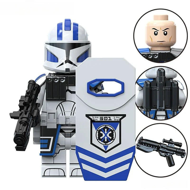 Echo Phase 1 501st Clone trooper (Star Wars) - Custom Building Blocks ...