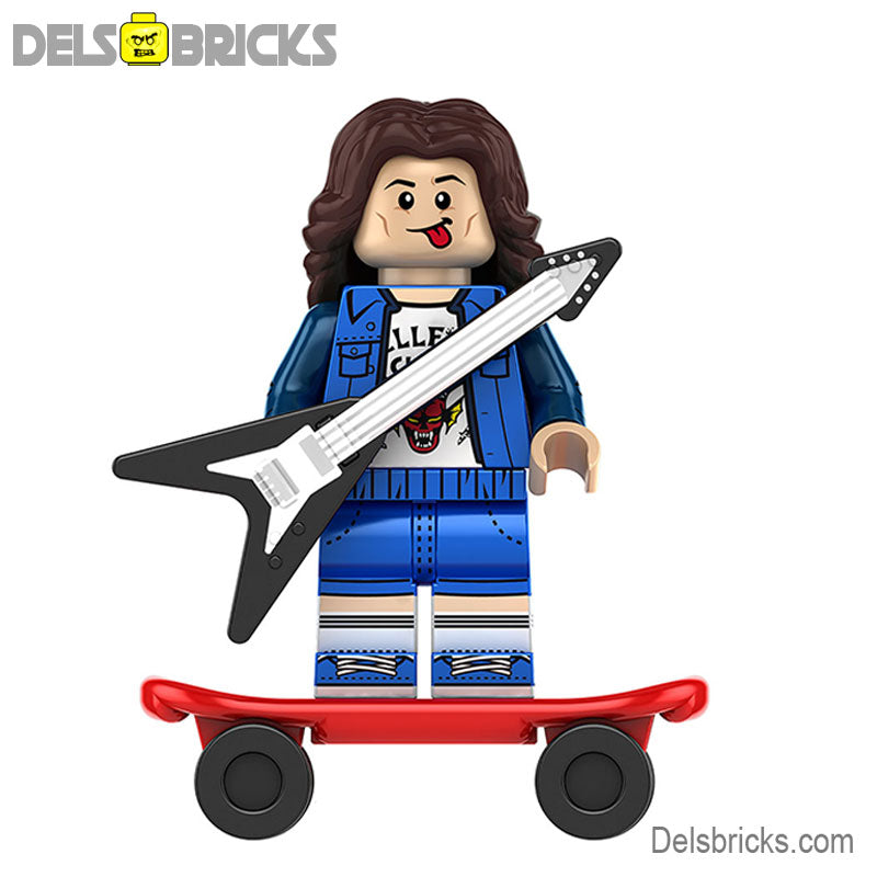 Eddie Munson (Stranger Things) - Custom Building Blocks Mini Figures Compatible with LEGO