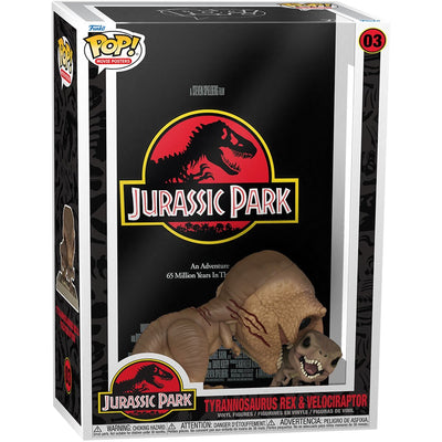 POP! Movie Posters: 03 Jurassic Park, Tyrannosaurus Rex & Velociraptor (17-Inch)