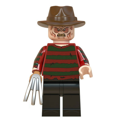 Freddy Krueger (A Nightmare on Elm Street) - Custom Building Blocks Mini Figures Compatible with LEGO