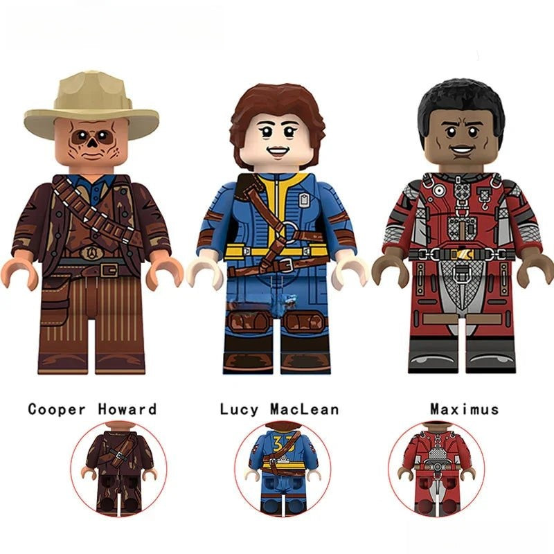 Set of 3 - Lucy, Cooper, Maximus (Fallout) - Custom Building Blocks Mi ...