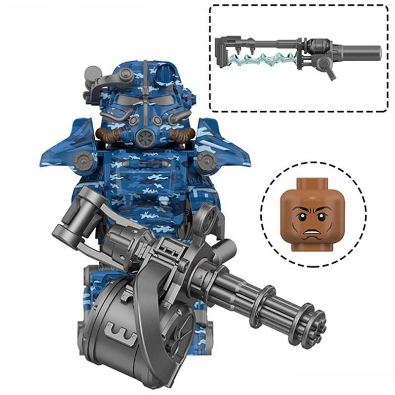T-45 Power Armor 5-5 (Fallout) - Custom Building Blocks Mini Figures C ...