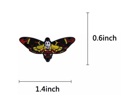 Deaths Head Moth Silence of the Lambs Enamel Pins Near Me