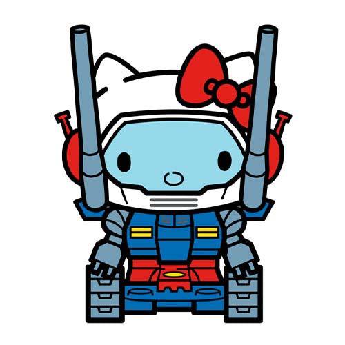 FiGPiN #779 - Gundam x Sanrio - Guntank Hello Kitty Enamel Pin - Limited Edition