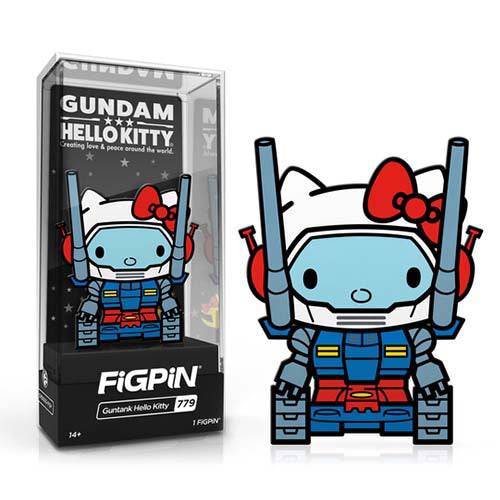 Figpin #779 - Gundam X Sanrio - Guntank Hello Kitty Enamel Pin - Limit 