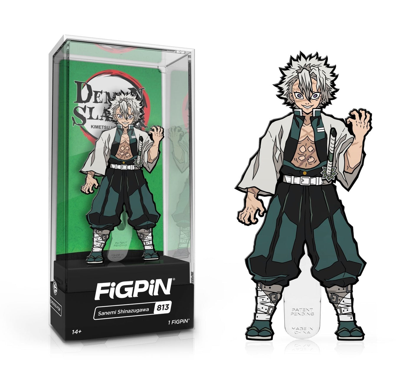 FiGPiN: DEMON SLAYER - Sanemi Shinazugawa (813) [1st Edition - 5,000 units]