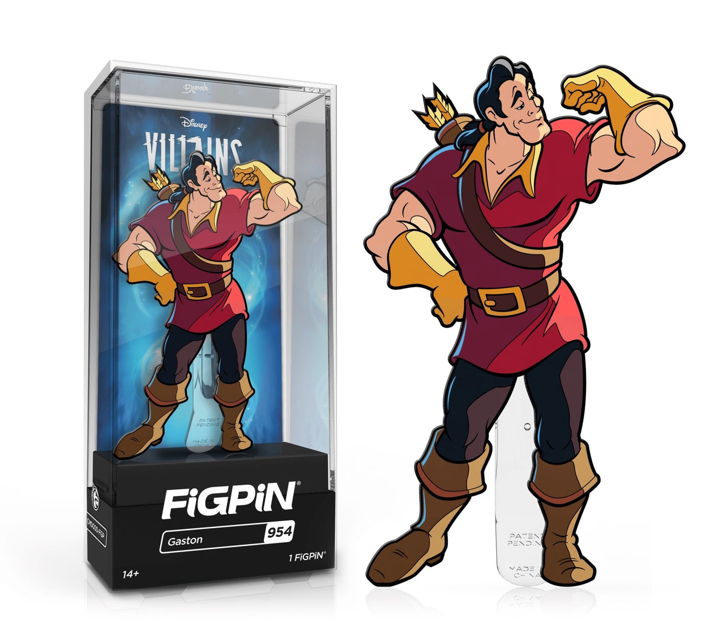 FiGPiN: DISNEY VILLAINS Gaston (954) 1st Edition - LE1500