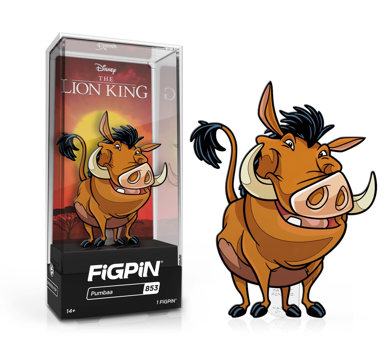 FiGPiN: DISNEY'S THE LION KING - Pumbaa (853)   FiGPiN COMMON  1st Edition - 1,500 Units