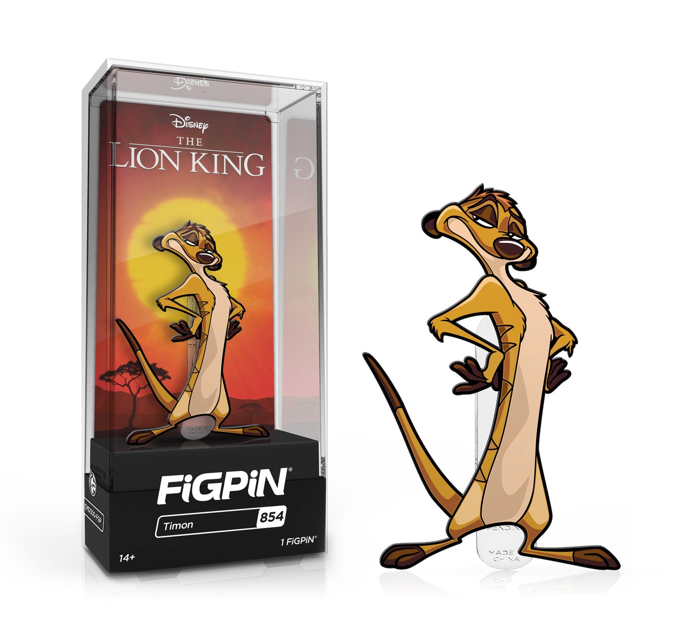 FiGPiN: DISNEY'S THE LION KING - Timon (854)   FiGPiN COMMON  1st Edition - 1,500 Units