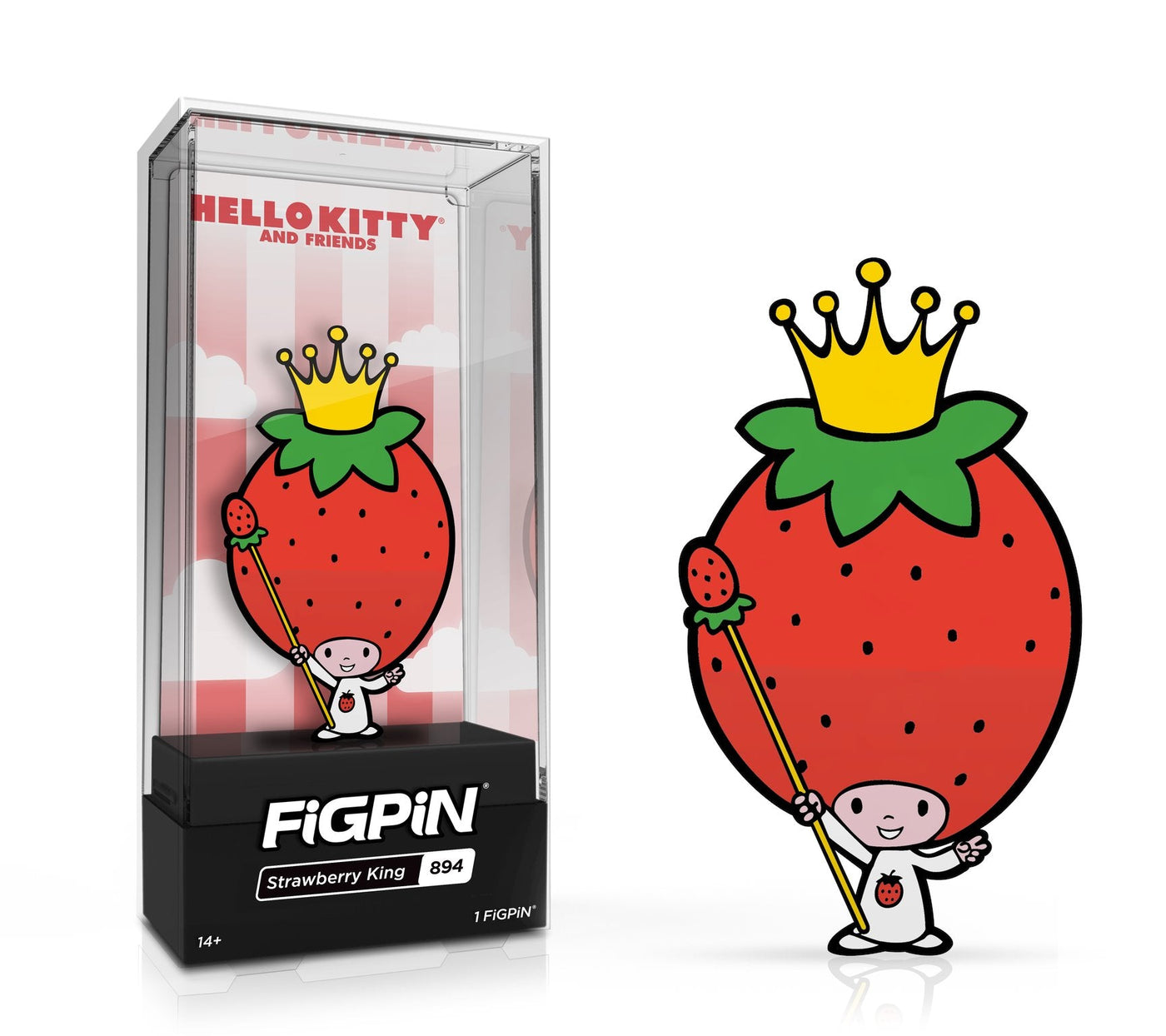 FiGPiN: HELLO KITTY AND FRIENDS - Strawberry King (894) Edition Size 1000pcs