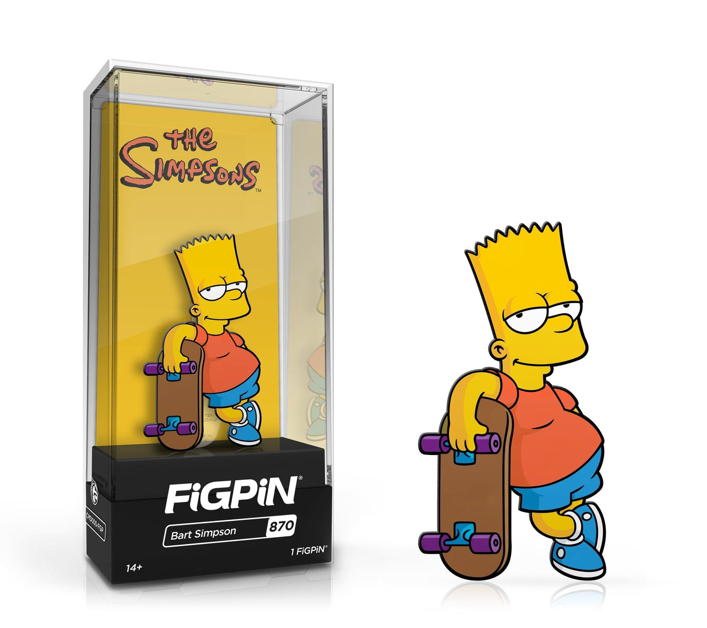 FiGPiN: THE SIMPSONS Series 2 - Bart Simpson (870) (1ST EDITION LE2000)