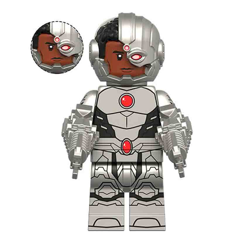 Cyborg Justice League (DC Comics) - Custom Building Blocks Mini Figure ...