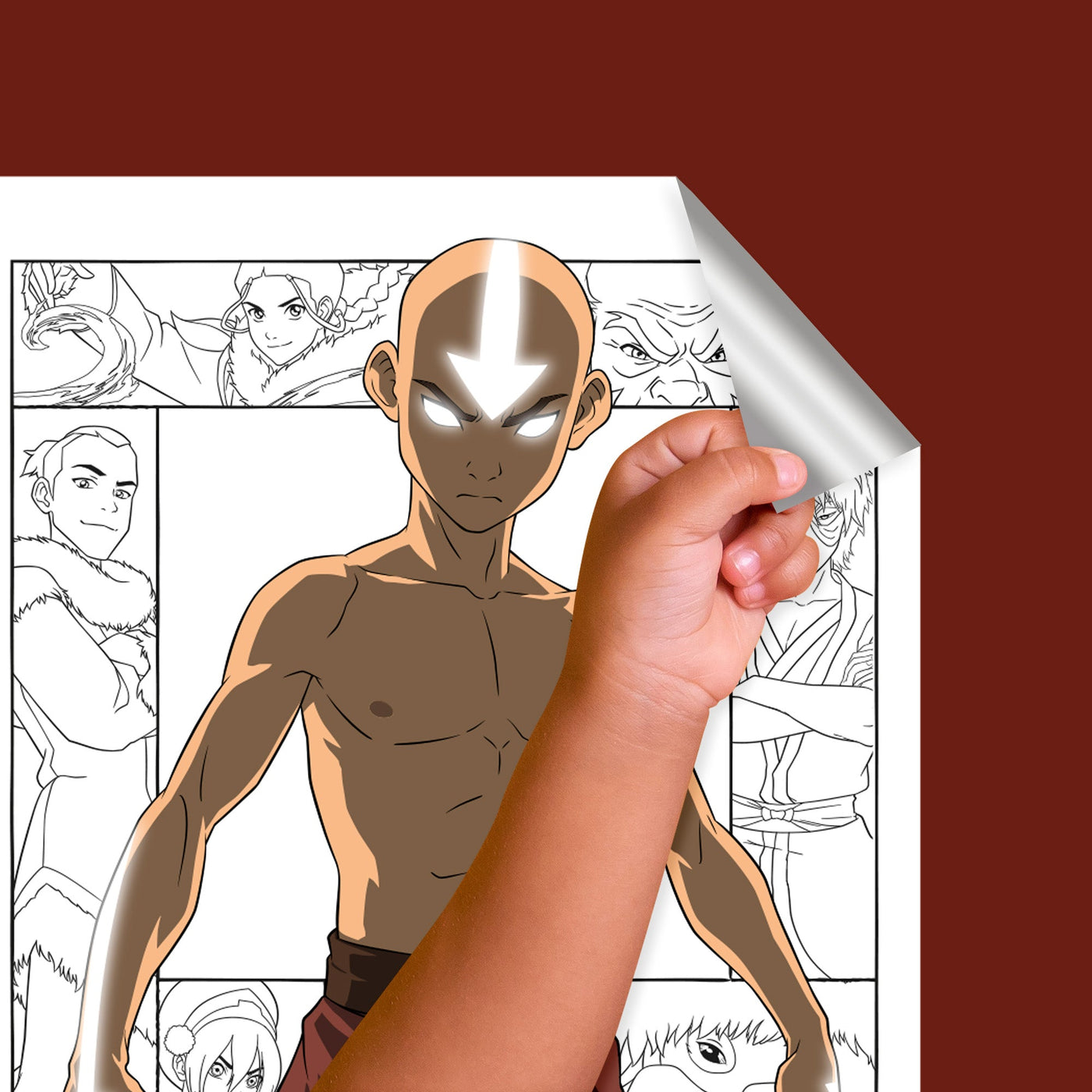 Aang - Avatar The Last Airbender - RealBig Collection - Official Nickelodeon - Reusable Vinyl Wall Decals