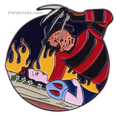 Freddy Krueger Snow White Mashup - Enamel Pin (Enamel Pins Near Me)