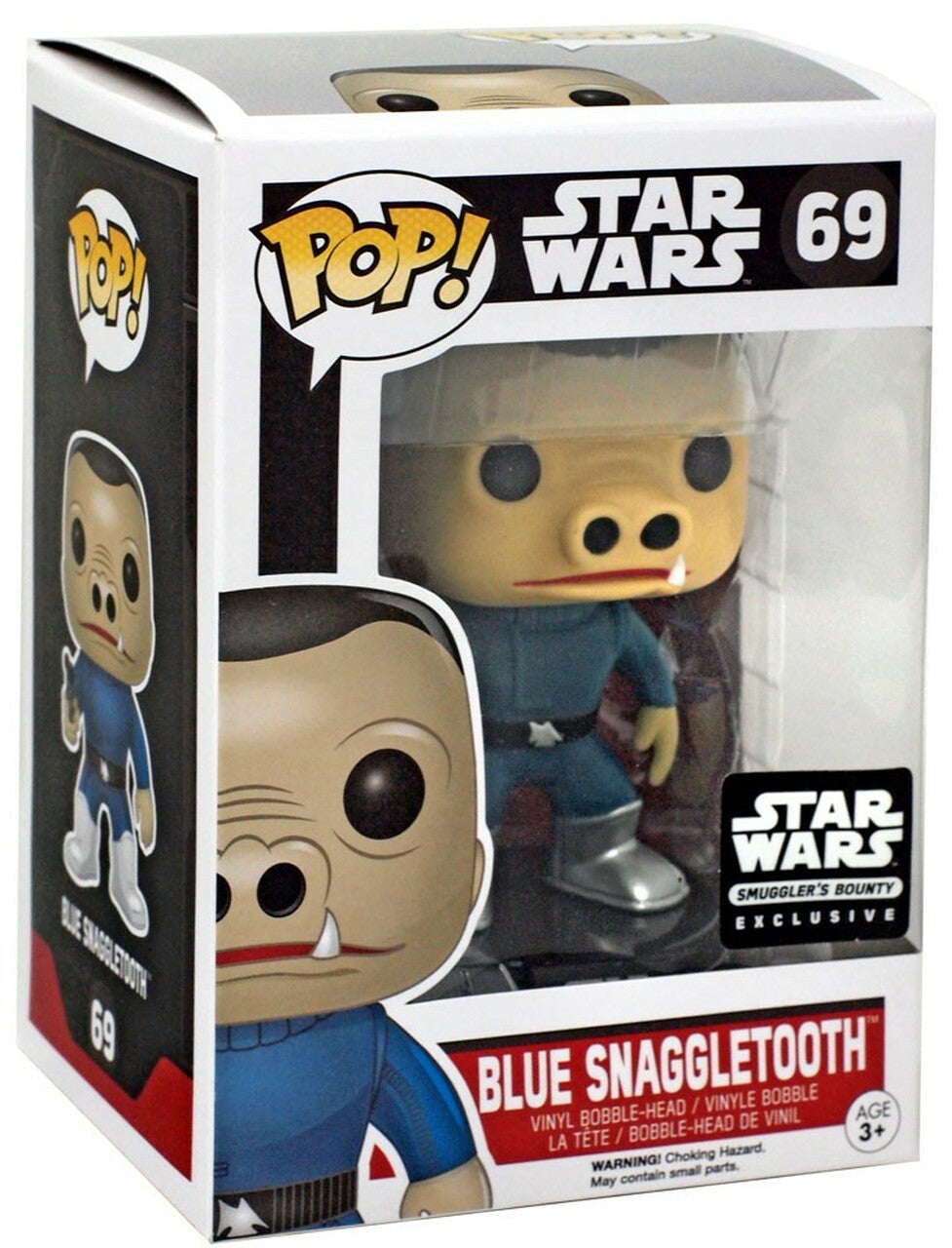POP! Star Wars: 69 SW, Blue Snaggletooth Exclusive– Display
