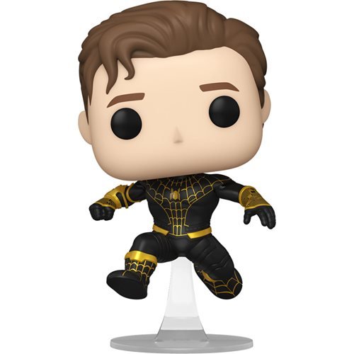 Funko Pop! 1073 Spider-Man: No Way Home - Unmasked Spider-Man Black Suit Vinyl Figure - AAA Anime Exclusive