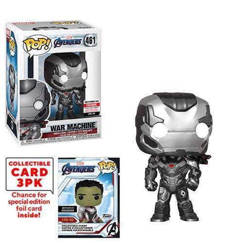Funko Pop! 461 Funko Marvel Avengers Endgame War Machine Pop! Vinyl Figure with Collector Cards - Entertainment Earth Exclusive