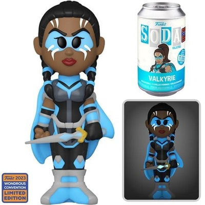 Funko Soda: Thor Love and Thunder Valkyrie Vinyl Soda Figure - 2023 Convention Exclusive (1:6 Chance at Chase) (Order 6 for a SEALED Case)