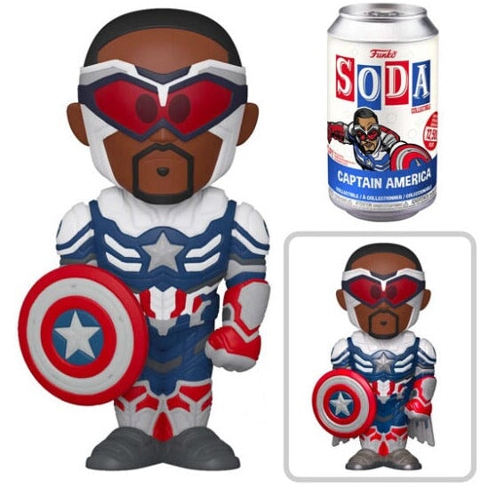 Funko Soda: Marvel - Captain America (Sam Wilson) (1:6 Chance at Chase) (Order 6 for a SEALED Case)