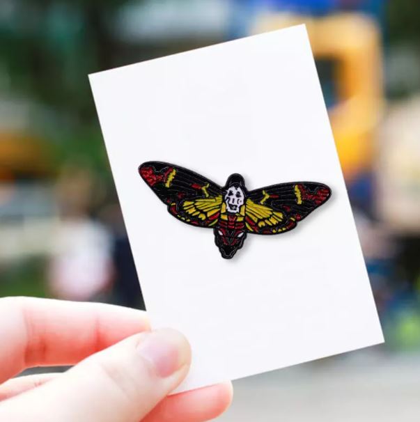 Deaths Head Moth Silence of the Lambs Enamel Pins Near Me