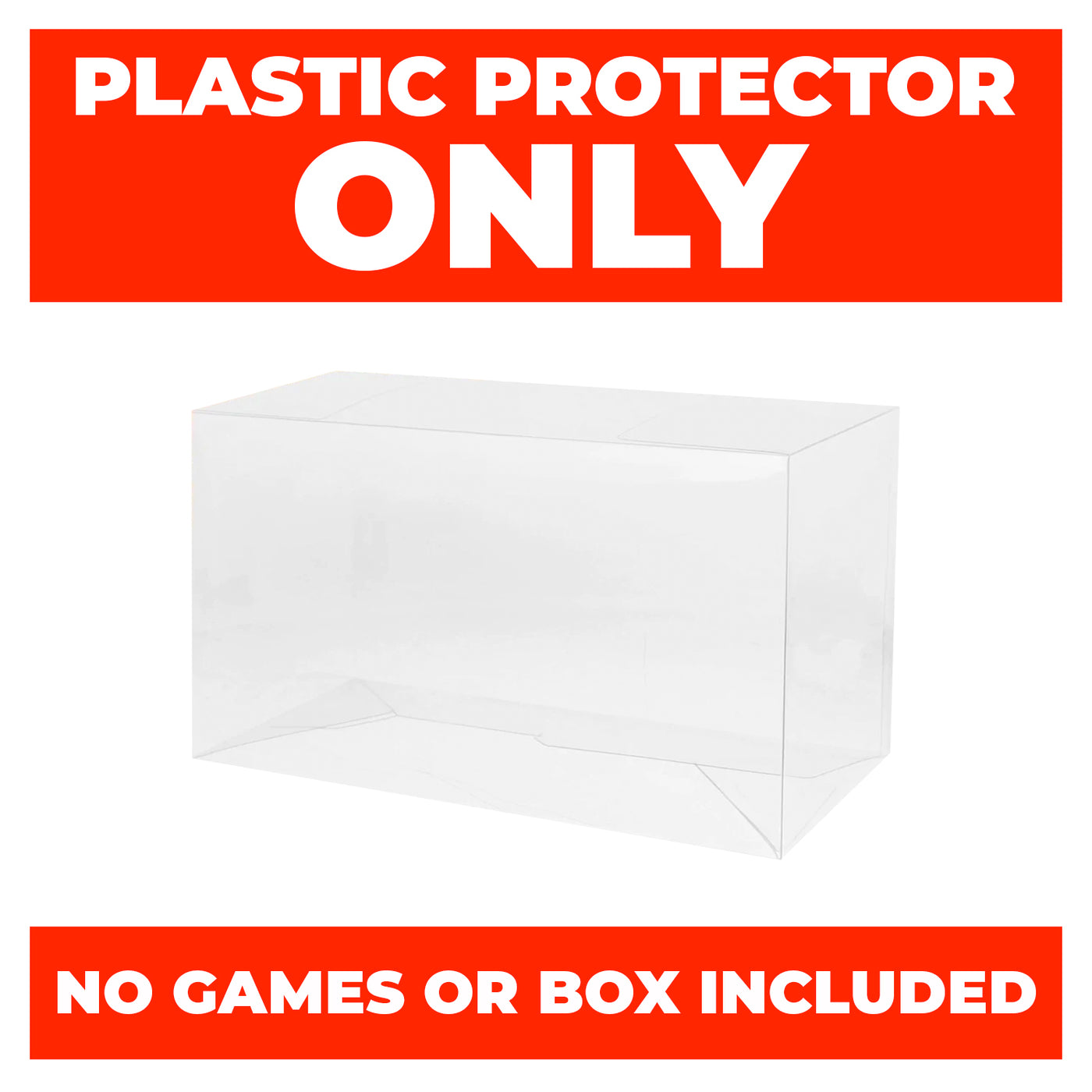 Plastic Protector for SNES Video Game Console Box 0.50mm thick, UV & Scratch Resistant on The Pop Protector Guide by Display Geek