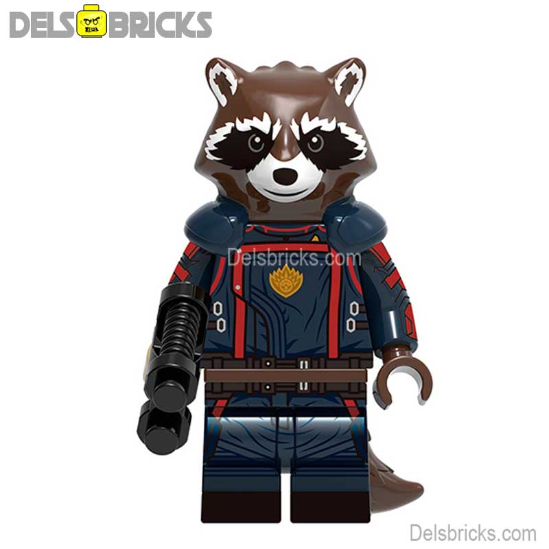 Rocket Raccoon (Marvel Guardians of the Galaxy) - Custom Building Blocks Mini Figures Compatible with LEGO