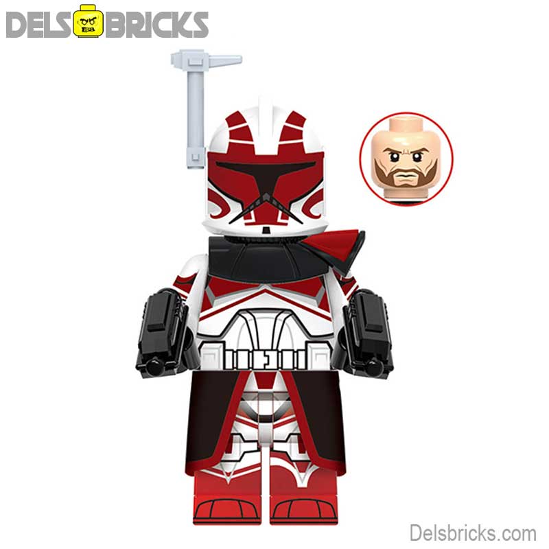 Captain Keeli Clone Trooper (Star Wars) - Custom Building Blocks Mini Figures Compatible with LEGO