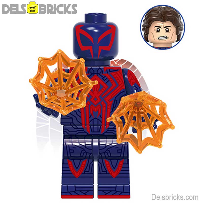 Spider-Man 2099 Across the Spider-Verse (Marvel Spider-Man) - Custom Building Blocks Mini Figures Compatible with LEGO