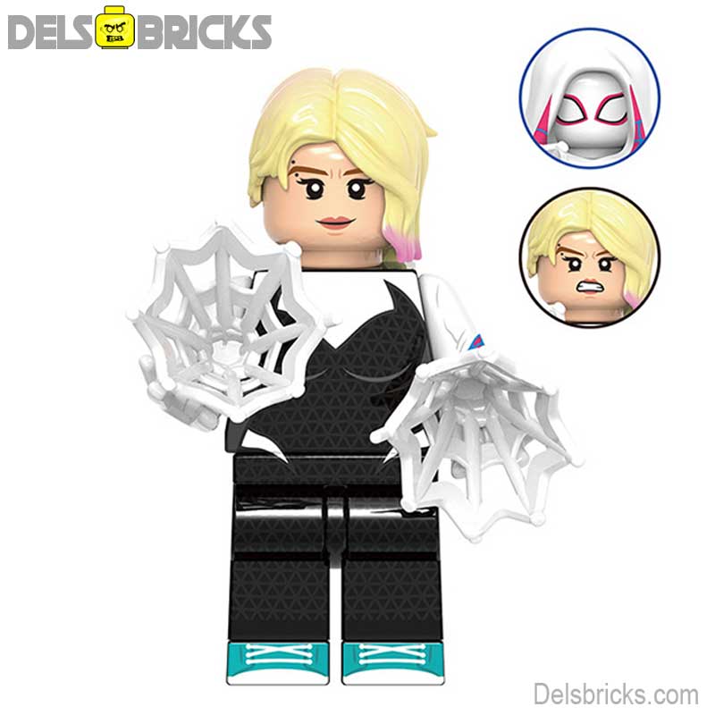 Gwen Stacy Ghost Spider Across the Spider-Verse (Marvel Spider-Man) - Custom Building Blocks Mini Figures Compatible with LEGO