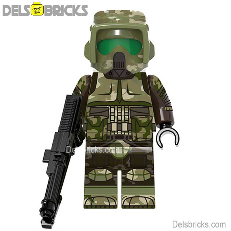 41st Battalion Scout Trooper (Star Wars) - Custom Building Blocks Mini Figures Compatible with LEGO