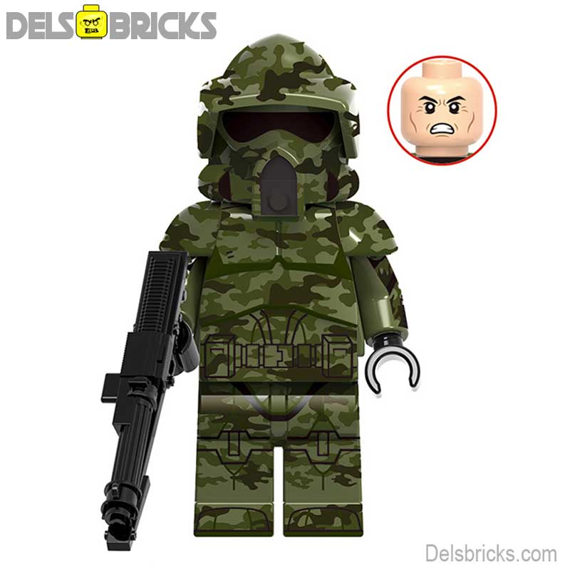 Forest ARF Trooper (Star Wars) - Custom Building Blocks Mini Figures Compatible with LEGO