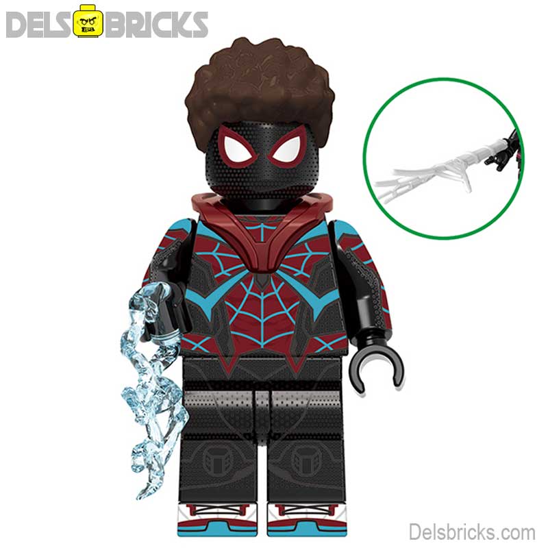 Spider-Man Miles Morales Evolved Suit (Marvel Spider-Man) - Custom Building Blocks Mini Figures Compatible with LEGO