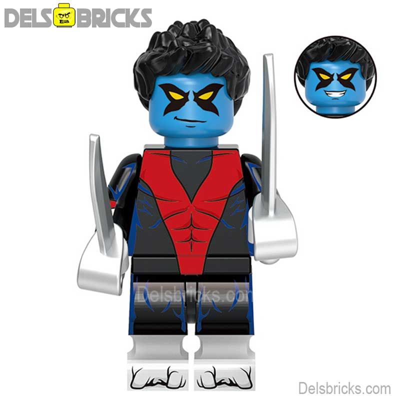 Nightcrawler (Marvel X-Men '97) - Custom Building Blocks Mini Figures Compatible with LEGO