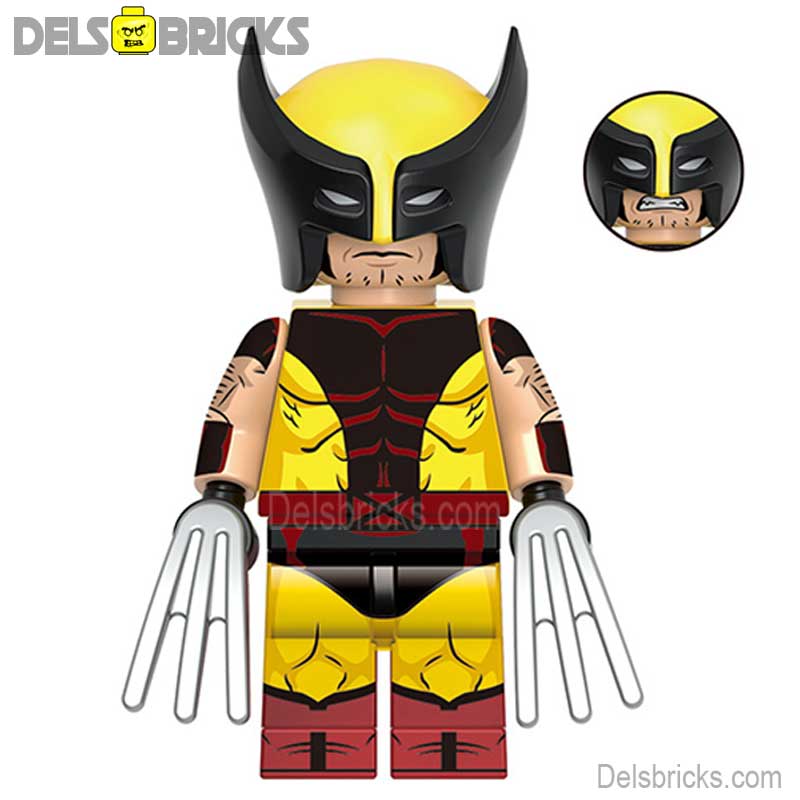 Wolverine Yellow & Red Suit (Marvel X-Men) - Custom Building Blocks Mini Figures Compatible with LEGO