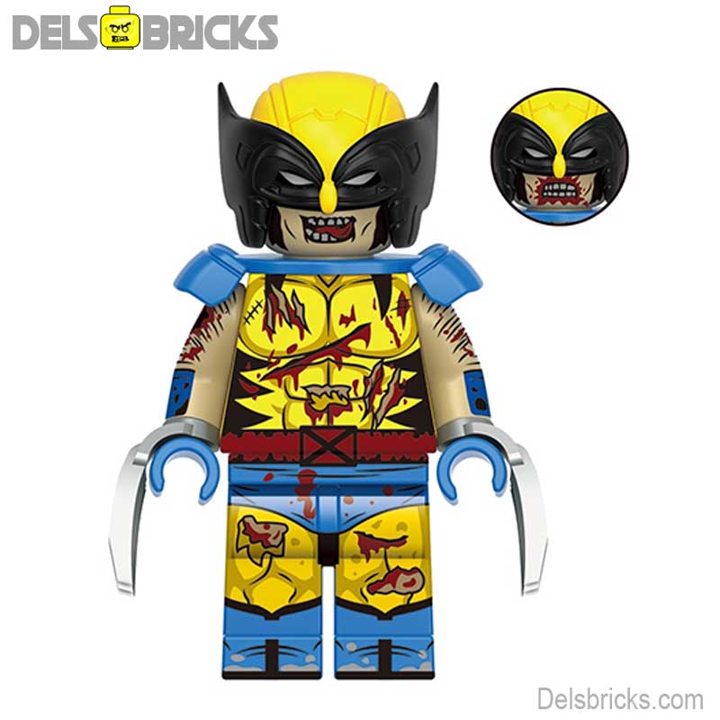 Zombie Wolverine X-Men (Marvel Deadpool & Wolverine Movie) - Custom Building Blocks Mini Figures Compatible with LEGO