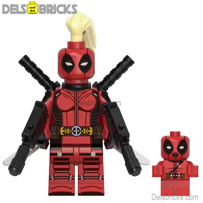 Lady Deadpool (Marvel Deadpool & Wolverine Movie) - Custom Building Blocks Mini Figures Compatible with LEGO