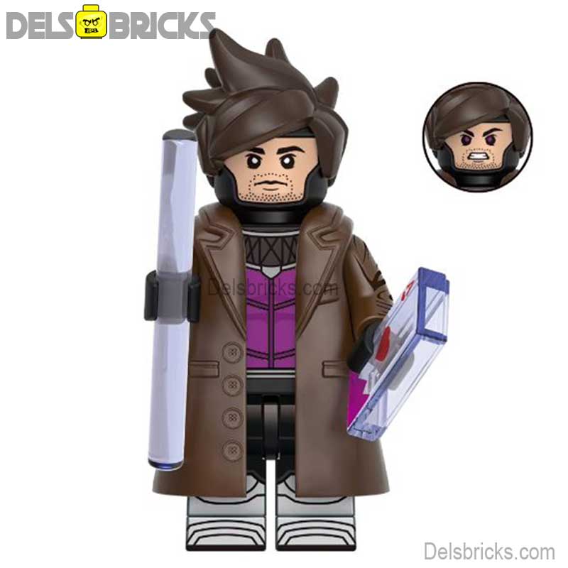 Gambit (Marvel Deadpool & Wolverine Movie) - Custom Building Blocks Mini Figures Compatible with LEGO