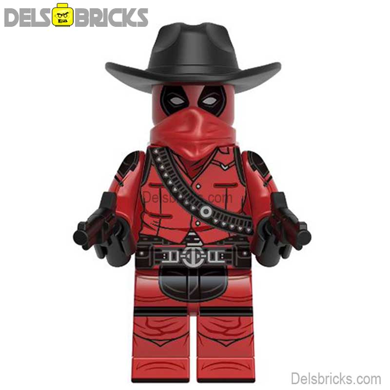 Cowboy Deadpool (Marvel Deadpool & Wolverine Movie) - Custom Building Blocks Mini Figures Compatible with LEGO