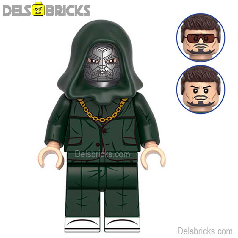 Dr Doom Robert Downey Jr (Marvel Avengers) - Custom Building Blocks Mini Figures Compatible with LEGO