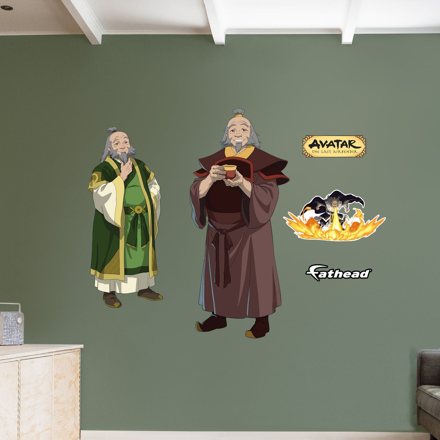 Iroh - Avatar The Last Airbender - RealBig Collection - Official Nickelodeon - Reusable Vinyl Wall Decals