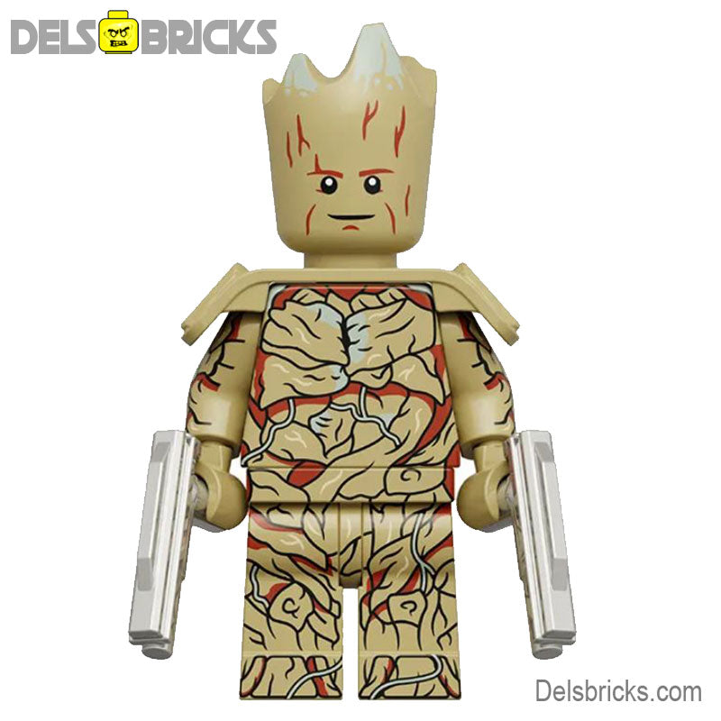 Groot (Marvel Guardians of the Galaxy) - Custom Building Blocks Mini Figures Compatible with LEGO