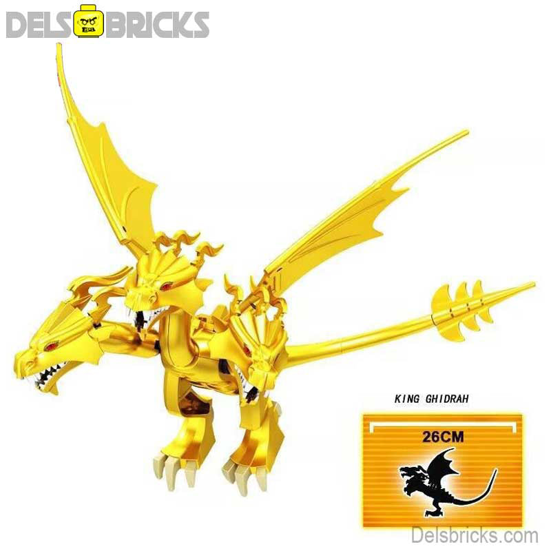 King Ghidorah (Godzilla) - Custom Building Blocks Mini Figures Compatible with LEGO