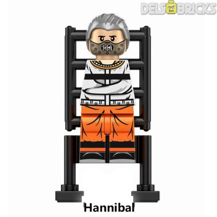 Hannibal Lecter (Silence of the Lambs) - Custom Building Blocks Mini Figures Compatible with LEGO