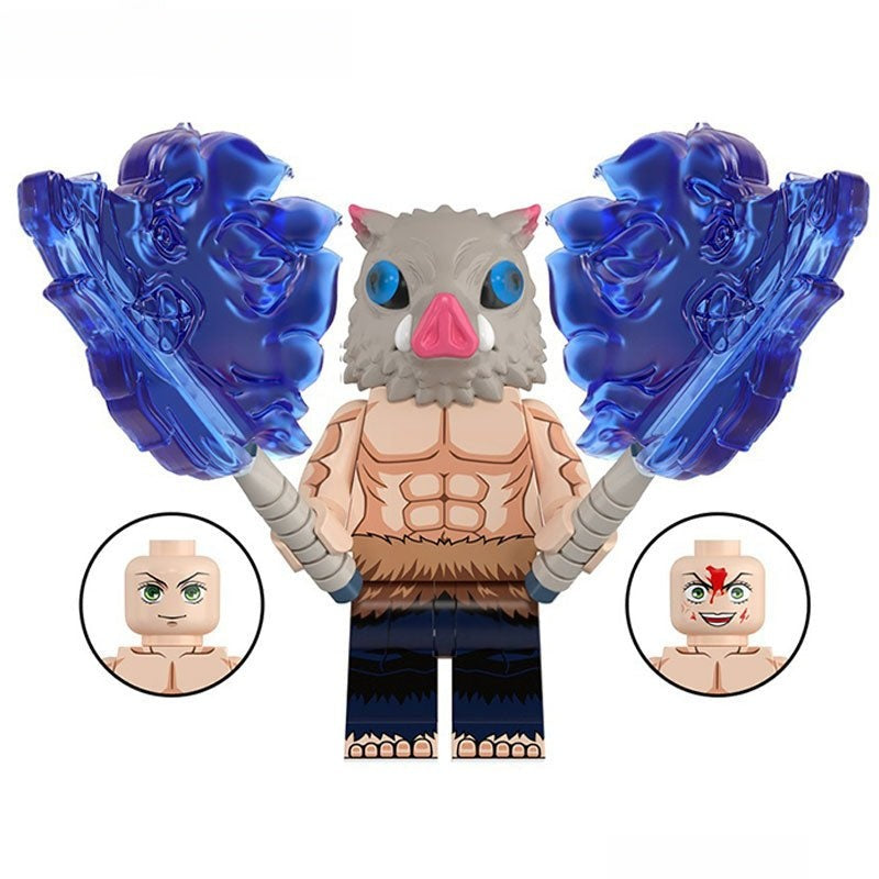 Inosuke Build Hashibira Inosuke #2 (Demon Slayer) - Custom Building Blocks Mini Figu ...