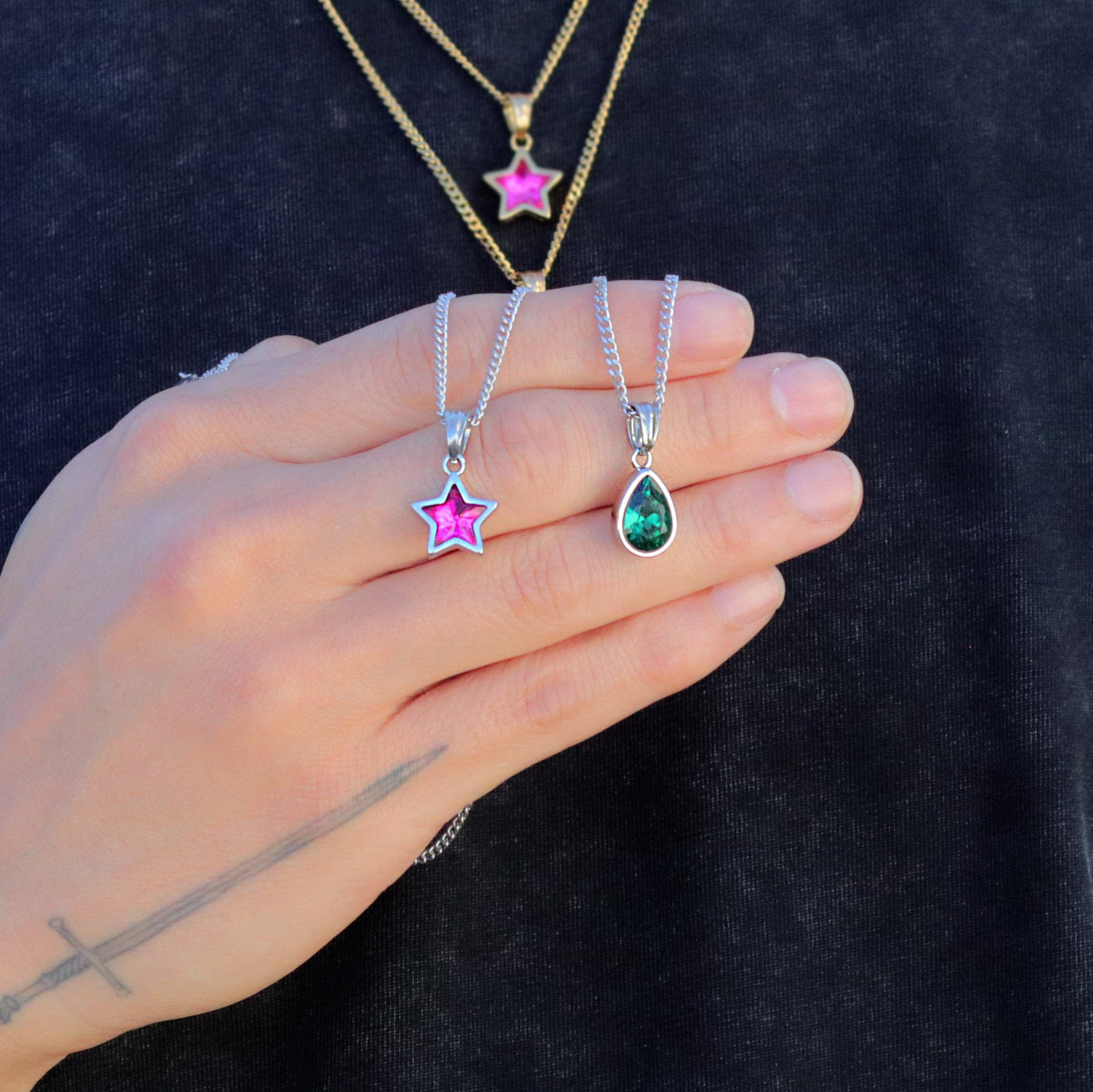 Hunter X Hunter™ Hisoka Gem Star & Tear Necklace