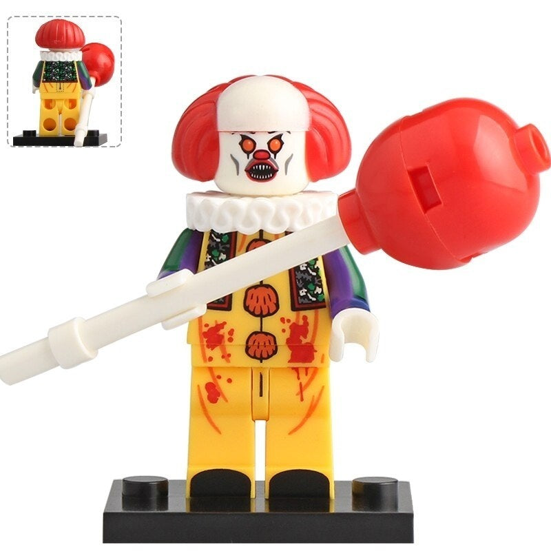 Pennywise 1990 Angry (Stephen King's IT) - Custom Building Blocks Mini Figures Compatible with LEGO