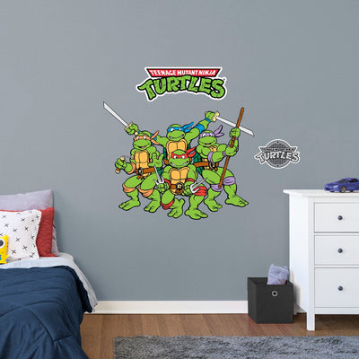 Teenage Mutant Ninja Turtles - RealBig Group Die-Cut Icon Collection - Official Nickelodeon - Reusable Vinyl Wall Decals